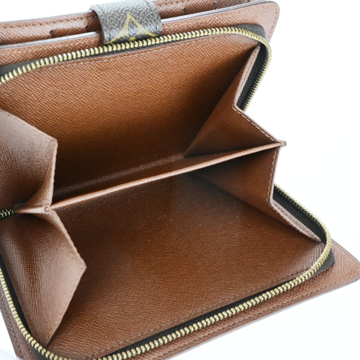 Louis Vuitton Porte papier zip Brown Canvas Wallet Accessories