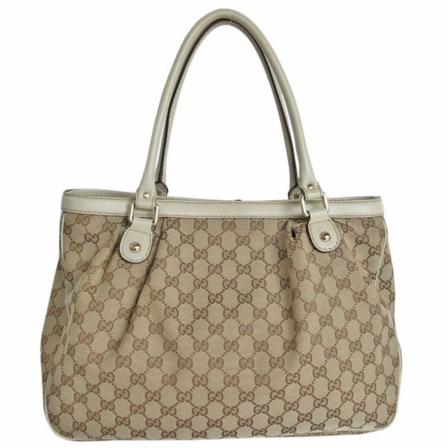 Gucci GG canvas Beige Canvas Hand Bag