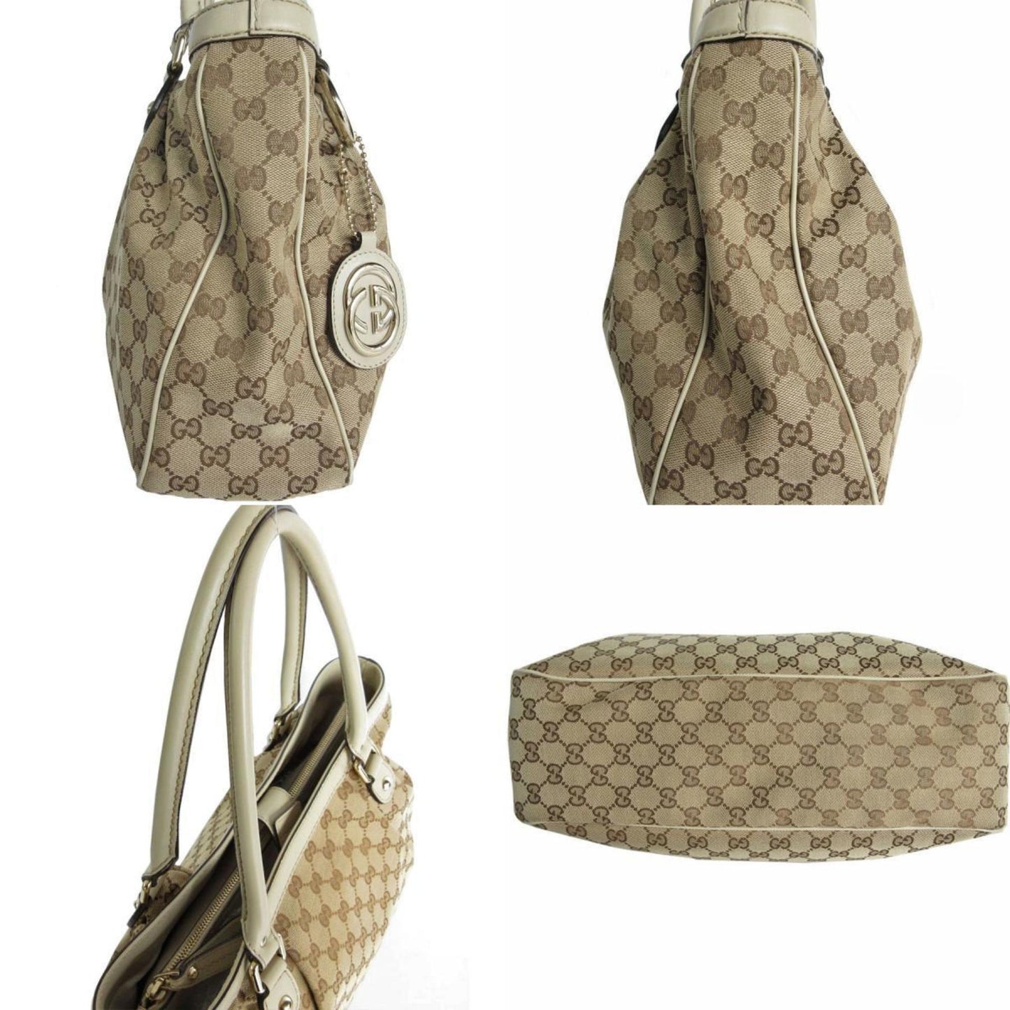 Gucci GG canvas Beige Canvas Hand Bag