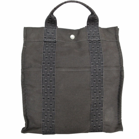 Hermès Herline Grey Canvas Backpack Bag