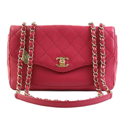 Chanel Matelassé Pink Leather Shoulder Bag