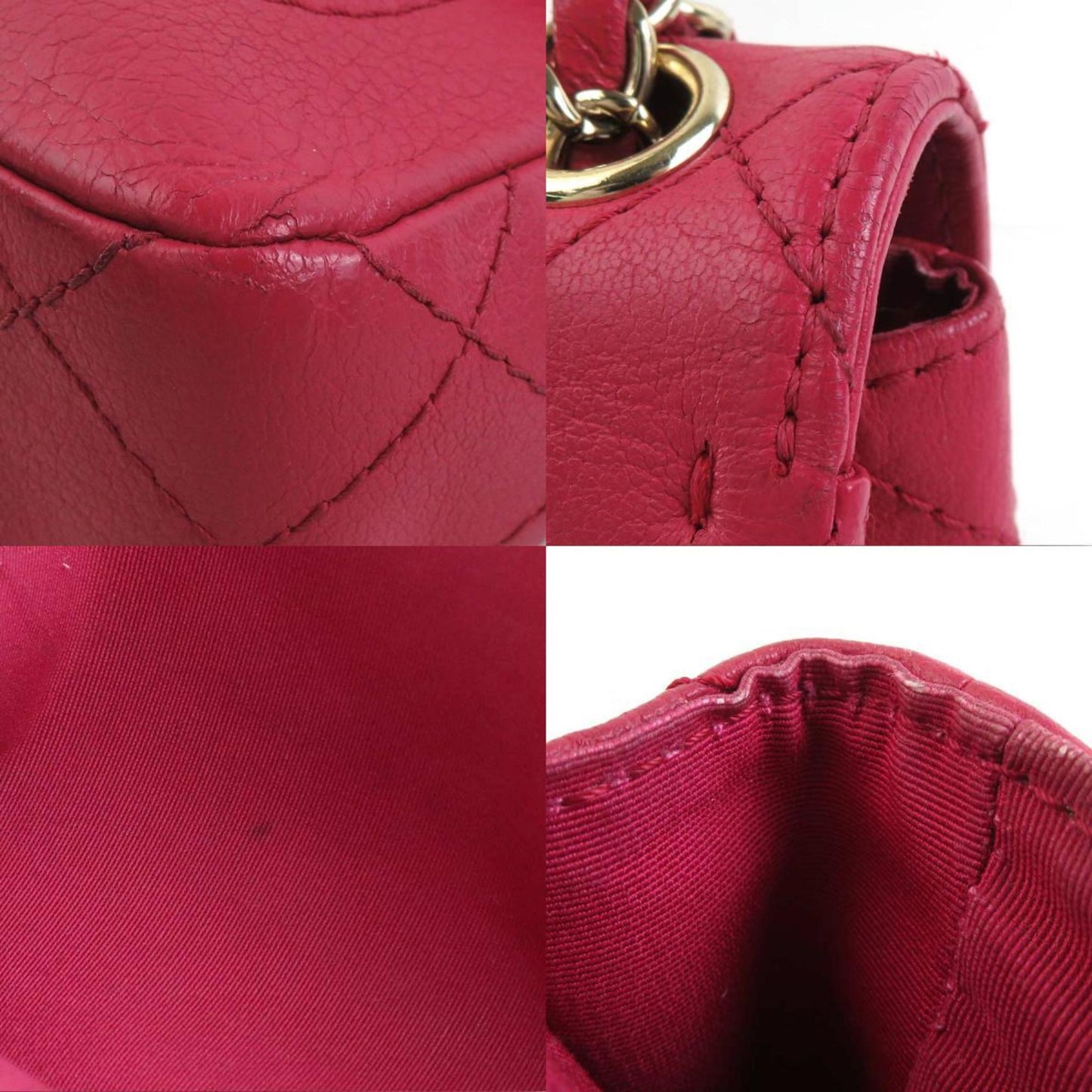 Chanel Matelassé Pink Leather Shoulder Bag