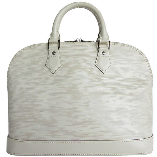 Louis Vuitton Alma White Leather Hand Bag