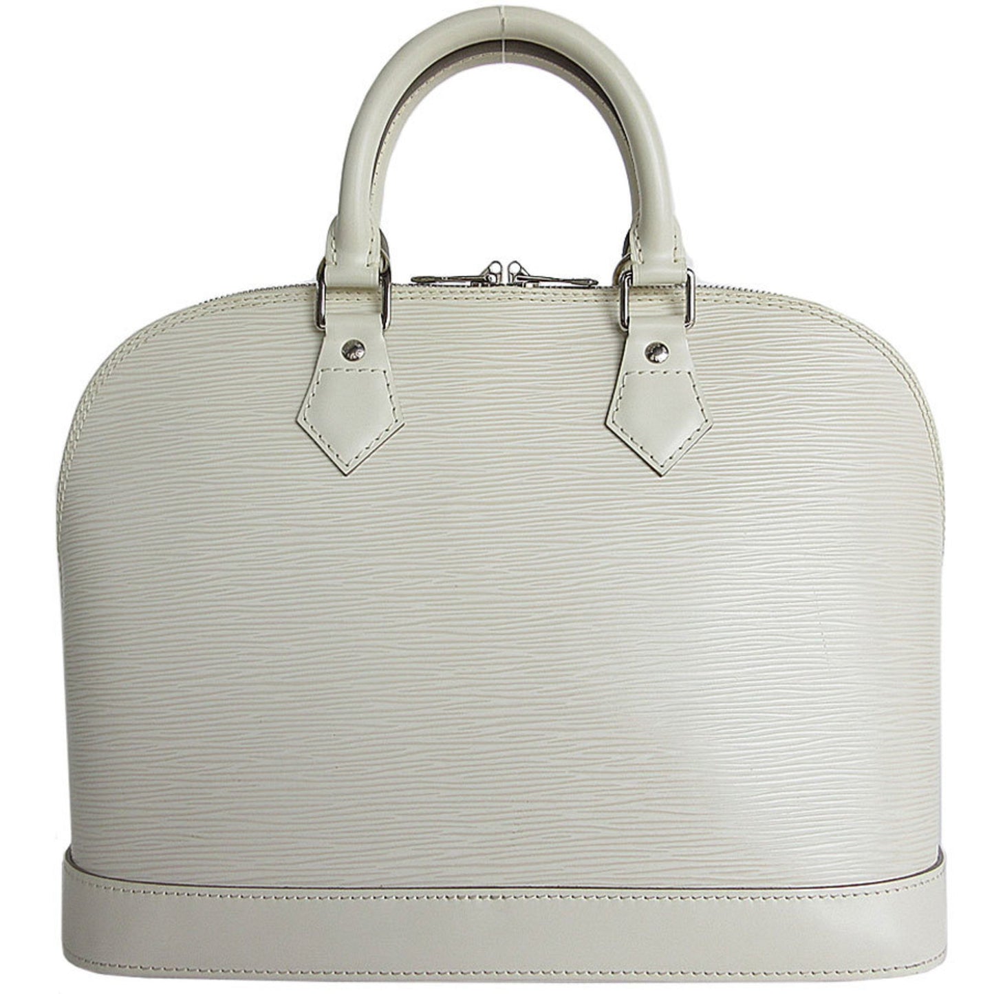 Louis Vuitton Alma White Leather Hand Bag