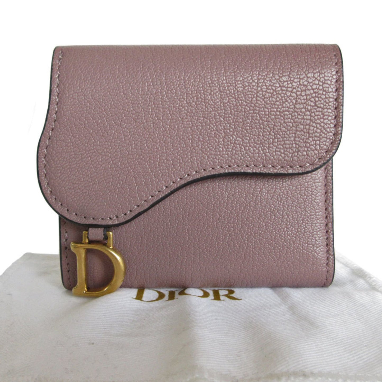 Dior Saddle Purple Leather Wallet Accessories