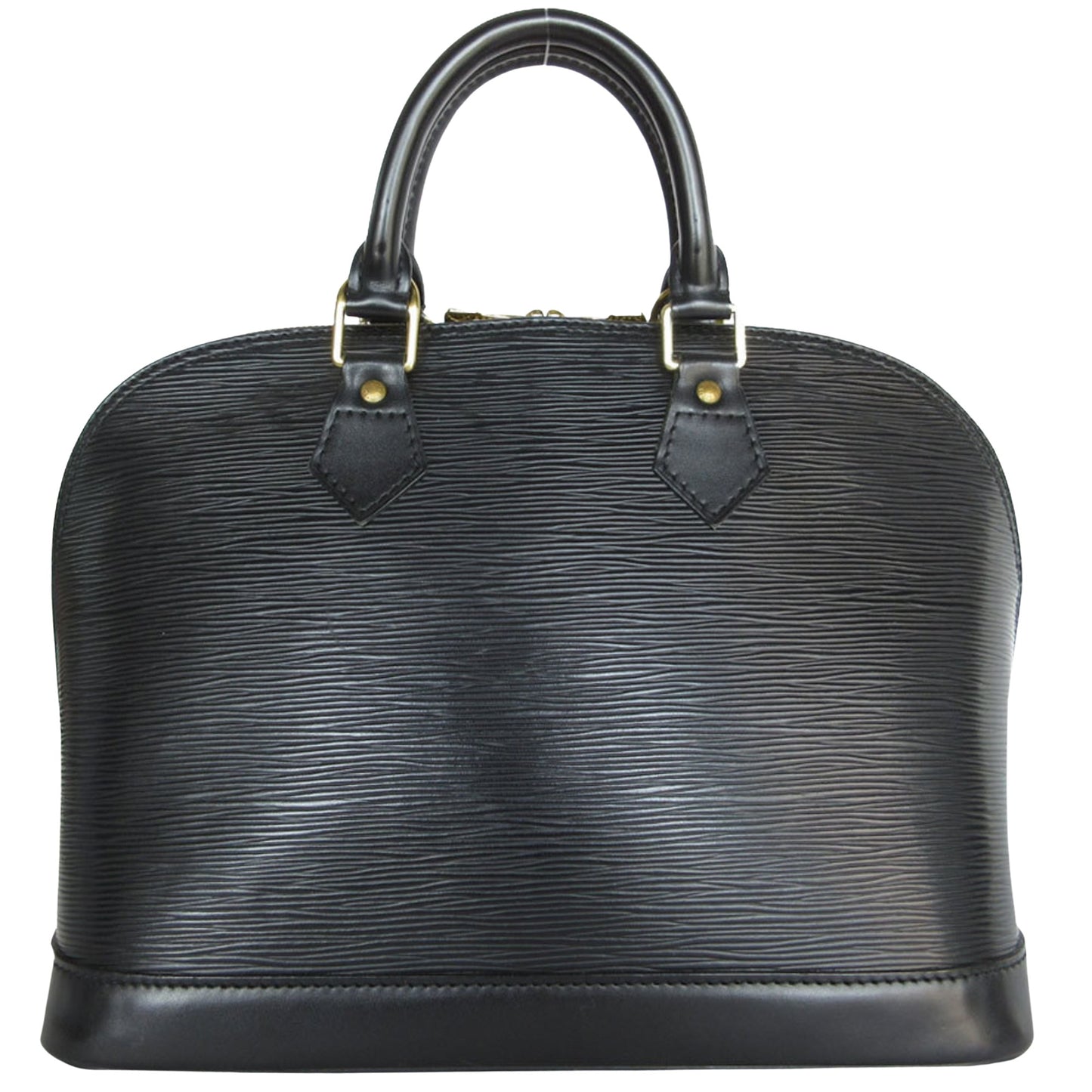 Louis Vuitton Alma Black Leather Hand Bag