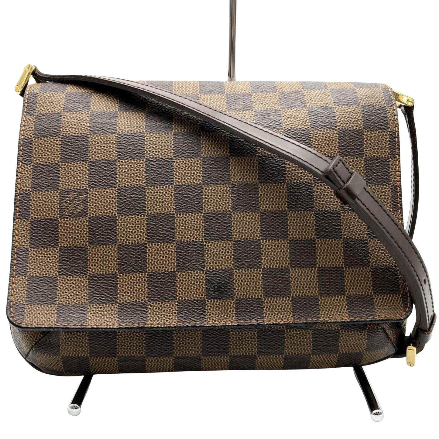 Louis Vuitton Musette Tango Brown Canvas Shoulder Bag