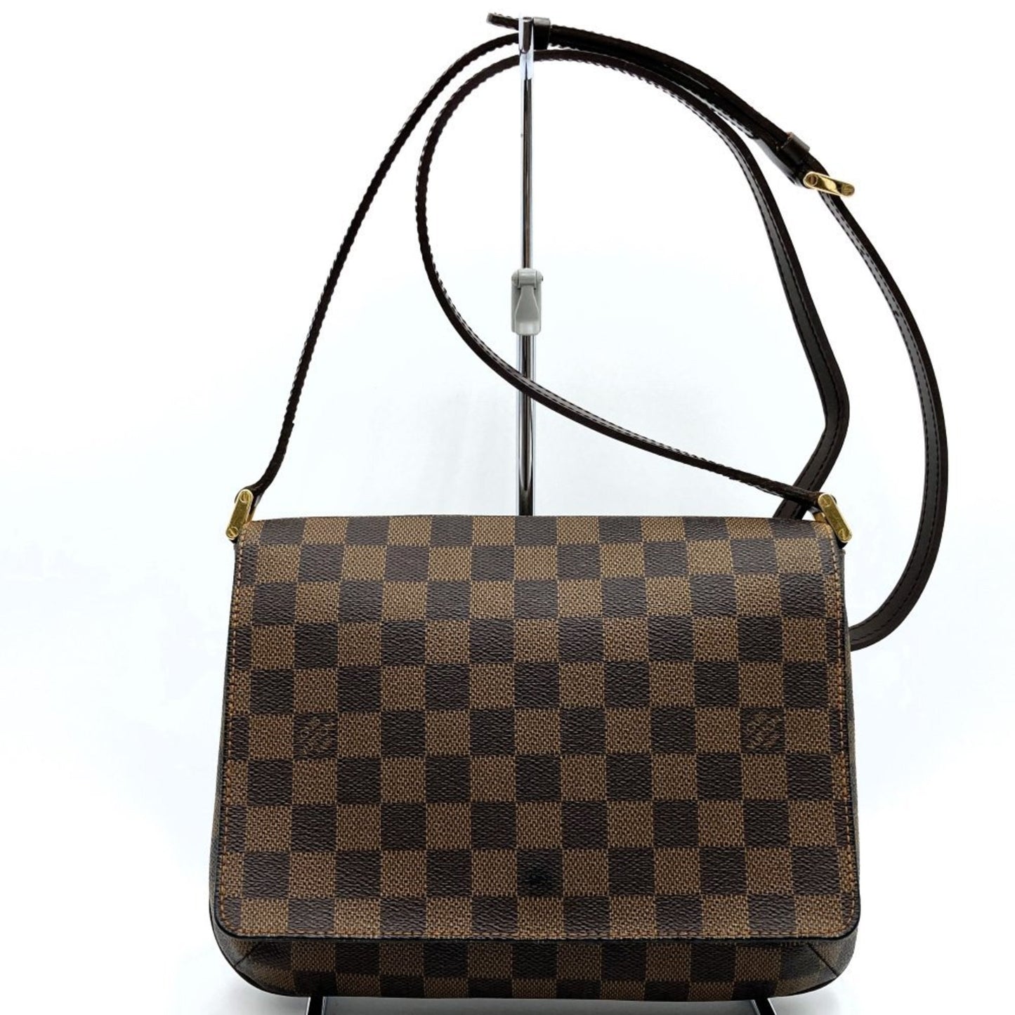 Louis Vuitton Musette Tango Brown Canvas Shoulder Bag