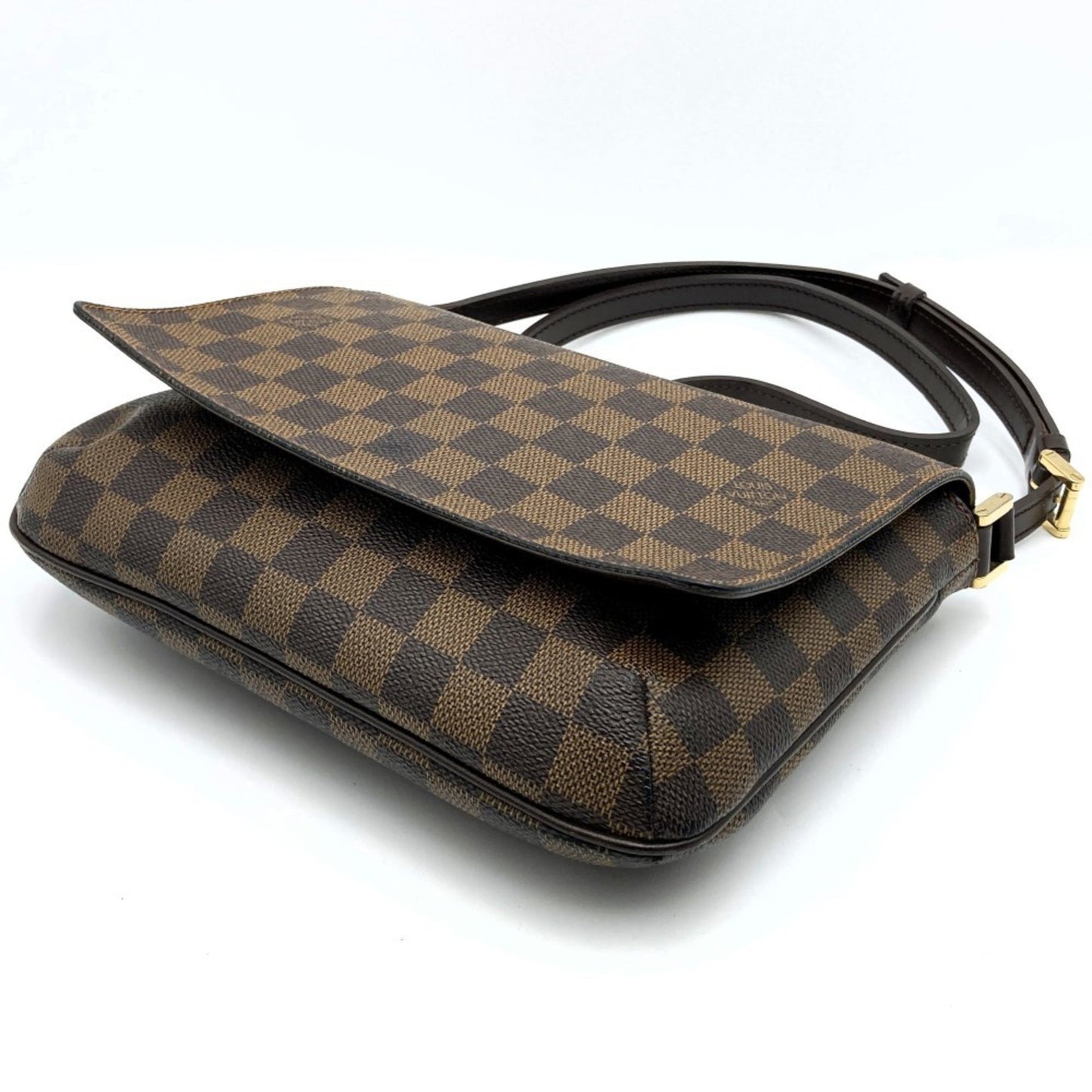 Louis Vuitton Musette Tango Brown Canvas Shoulder Bag