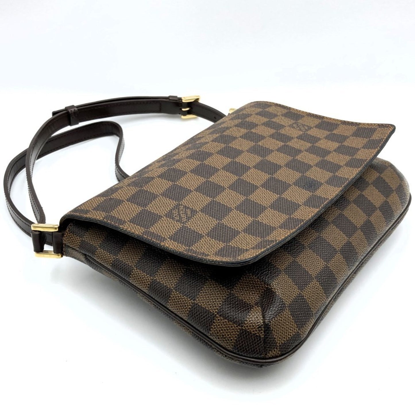 Louis Vuitton Musette Tango Brown Canvas Shoulder Bag