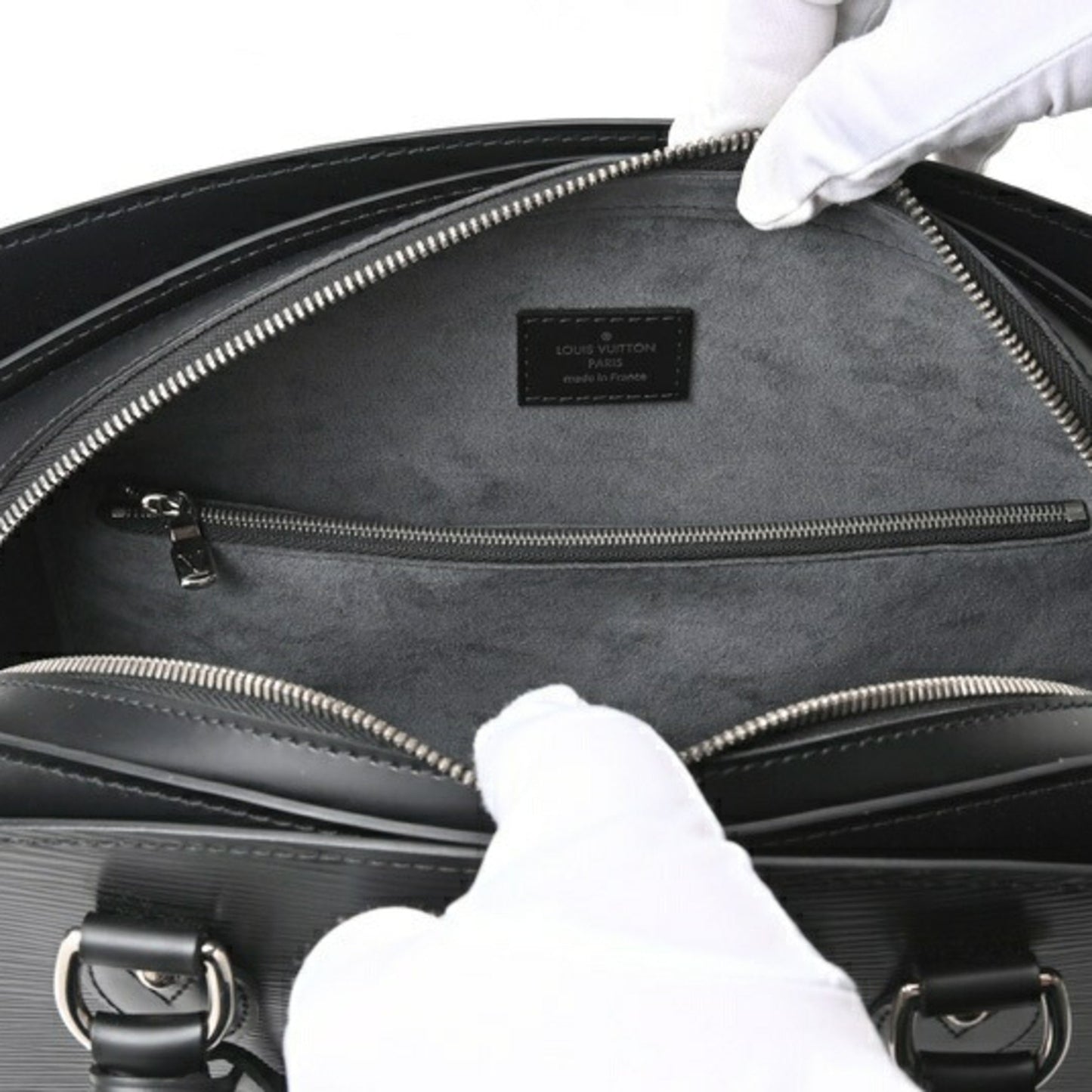 Louis Vuitton Pont Neuf Black Leather Hand Bag