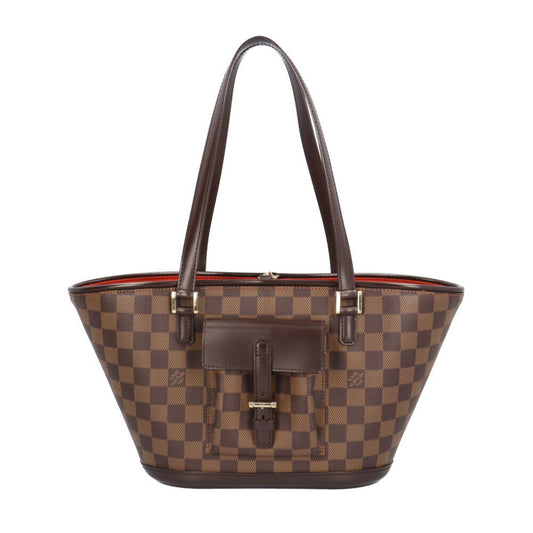 Louis Vuitton Manosque Brown Canvas Tote Bag