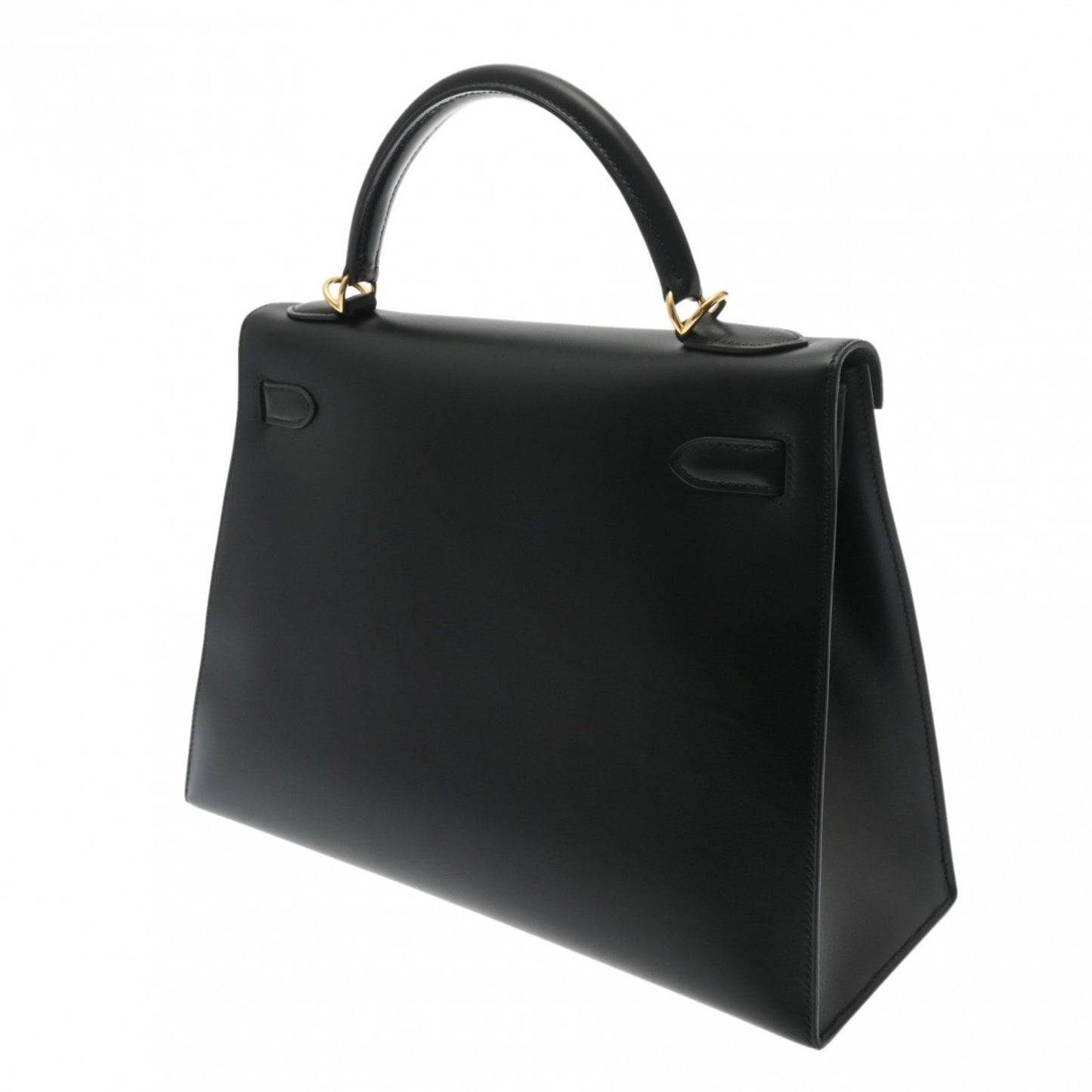 Hermès Kelly 32 Black Leather Hand Bag