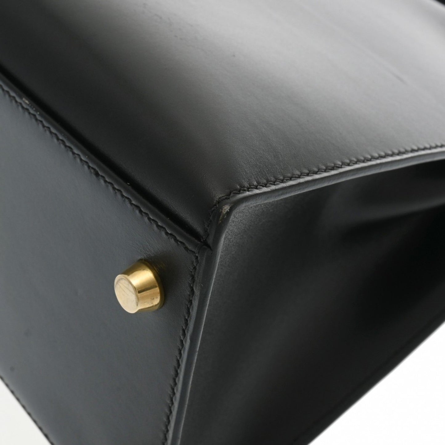 Hermès Kelly 32 Black Leather Hand Bag