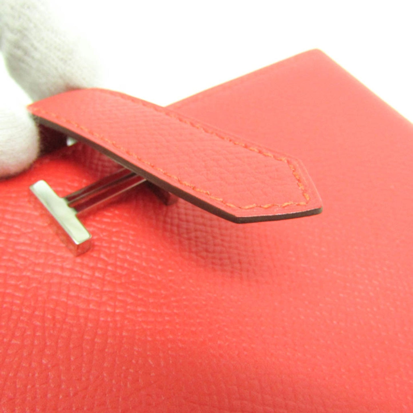 Hermès Béarn Red Leather Wallet Accessories