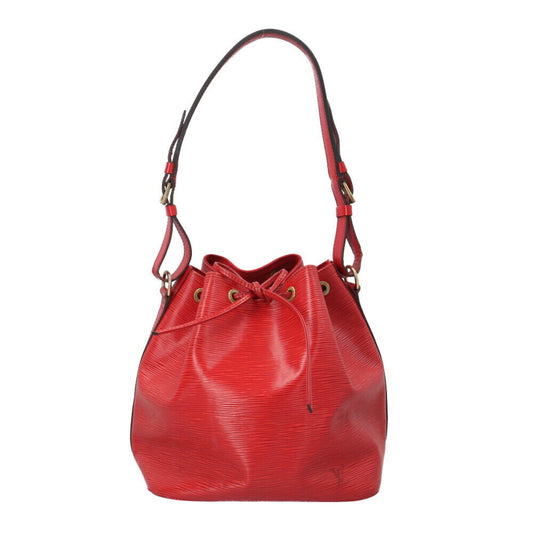 Louis Vuitton Noé Red Leather Shoulder Bag