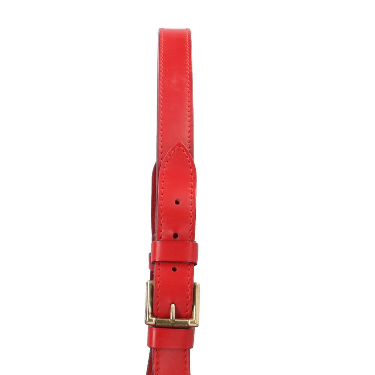 Louis Vuitton Noé Red Leather Shoulder Bag