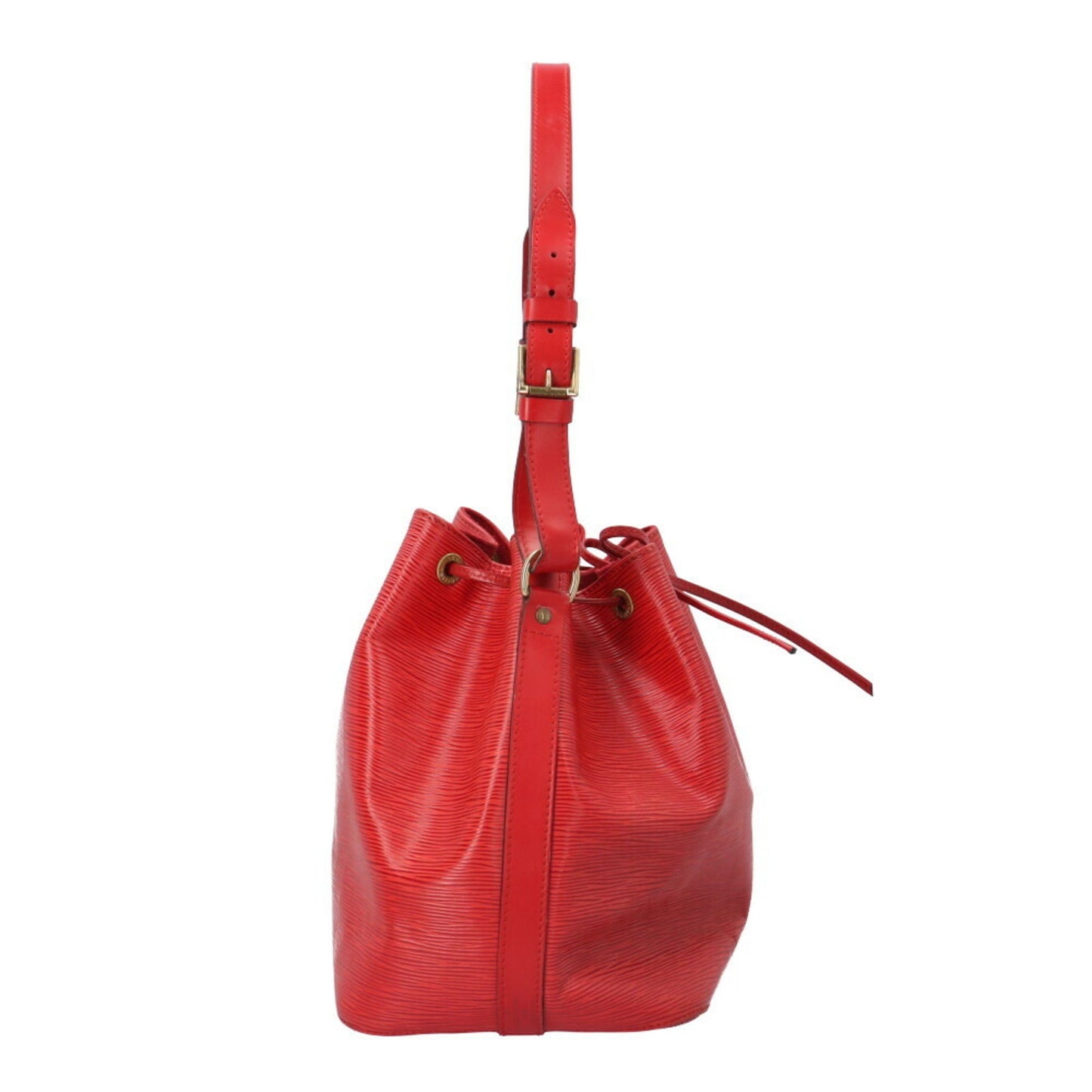 Louis Vuitton Noé Red Leather Shoulder Bag