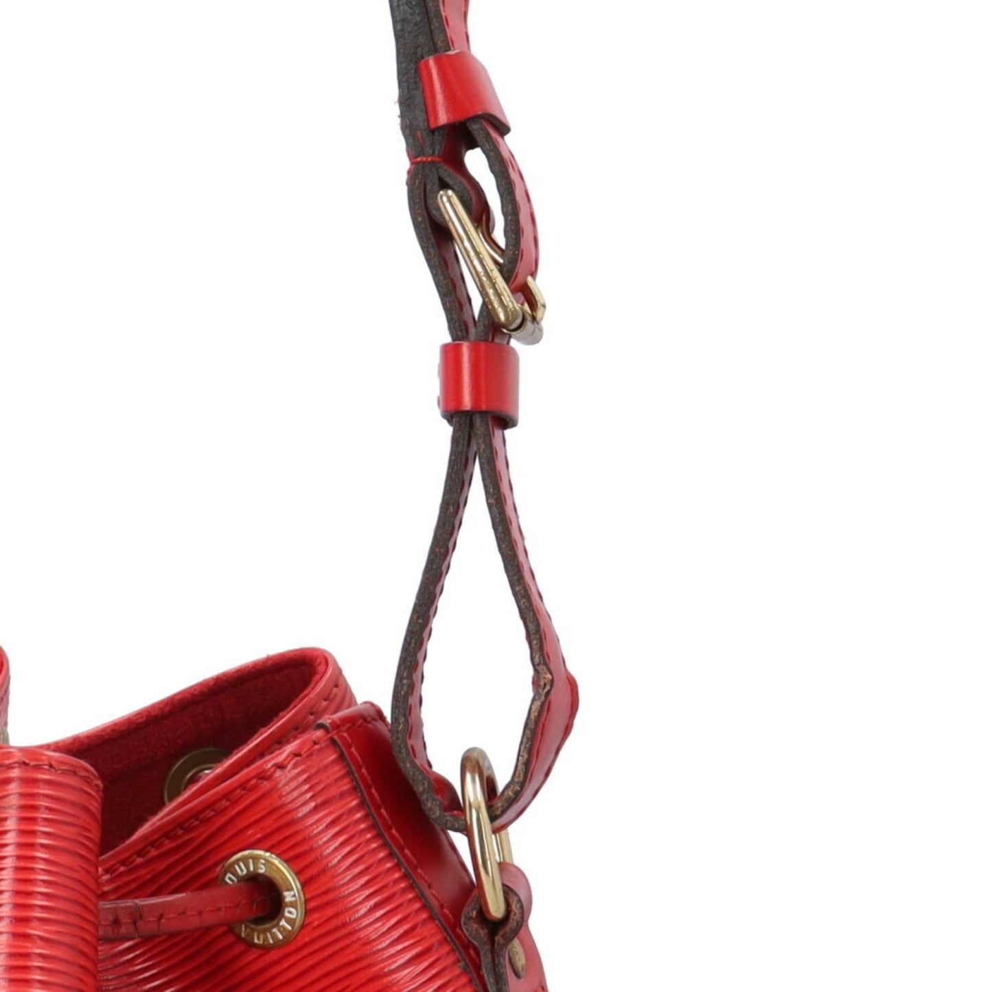 Louis Vuitton Noé Red Leather Shoulder Bag