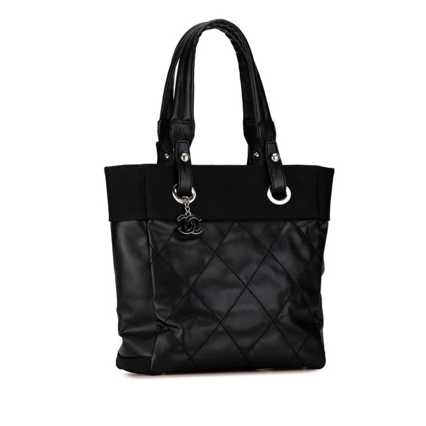 Chanel Paris Biarritz Black Calfskin Tote Bag