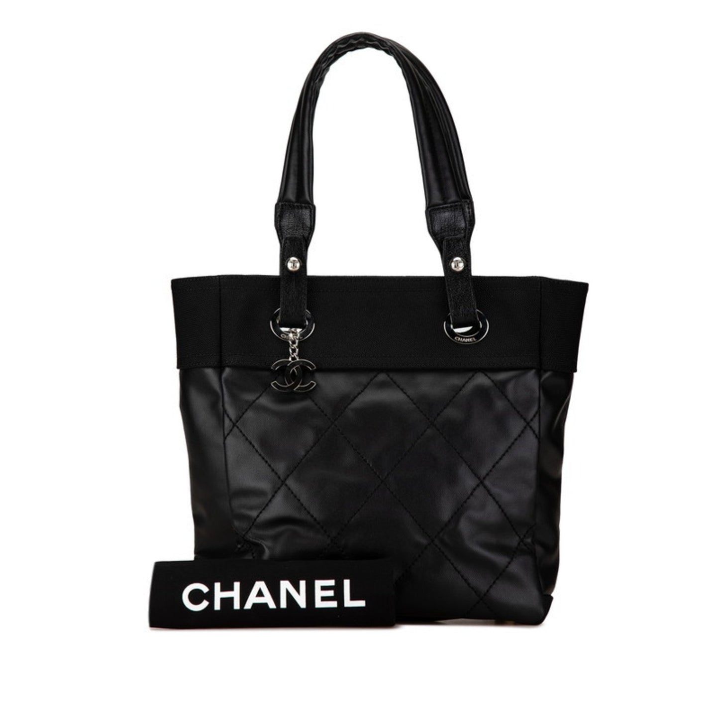 Chanel Paris Biarritz Black Calfskin Tote Bag