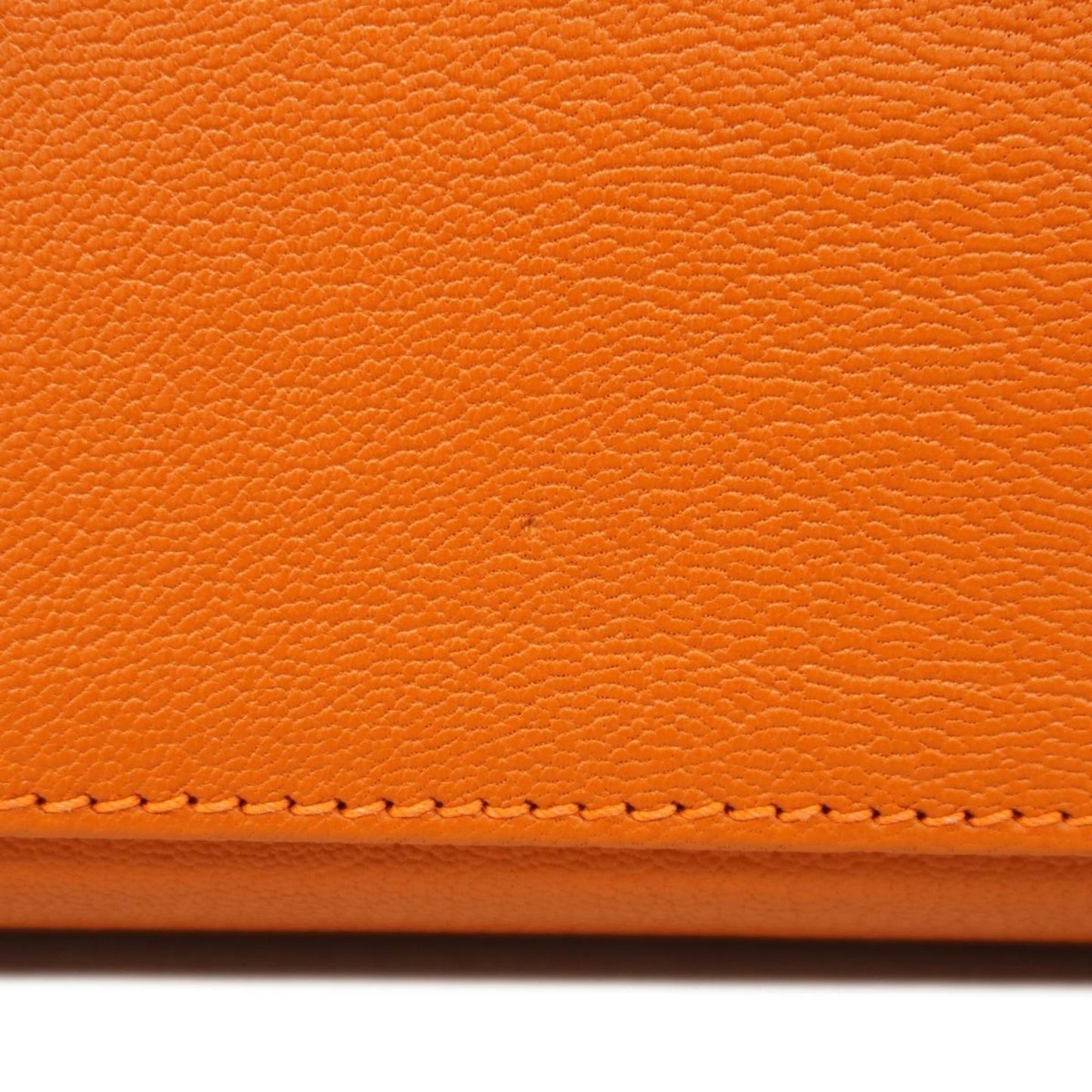 Hermès Kelly 28 Orange Leather Hand Bag