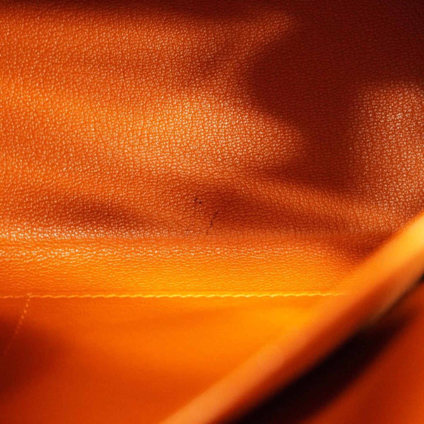 Hermès Kelly 28 Orange Leather Hand Bag