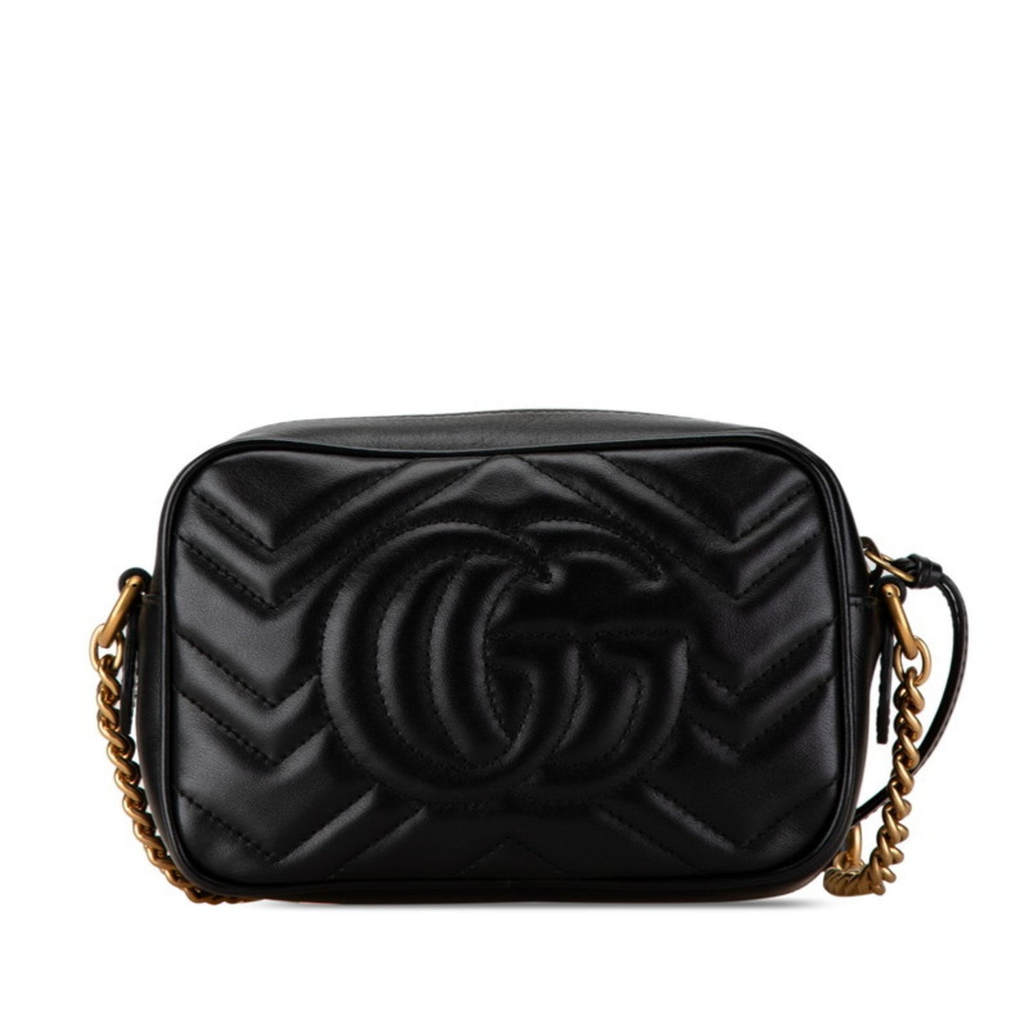 Gucci GG Marmont Black Leather Shoulder Bag