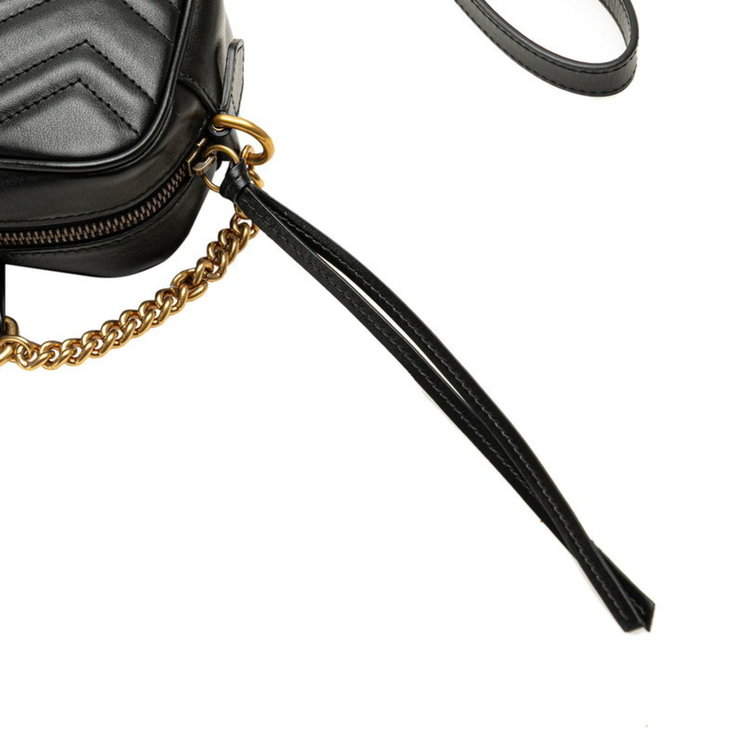 Gucci GG Marmont Black Leather Shoulder Bag