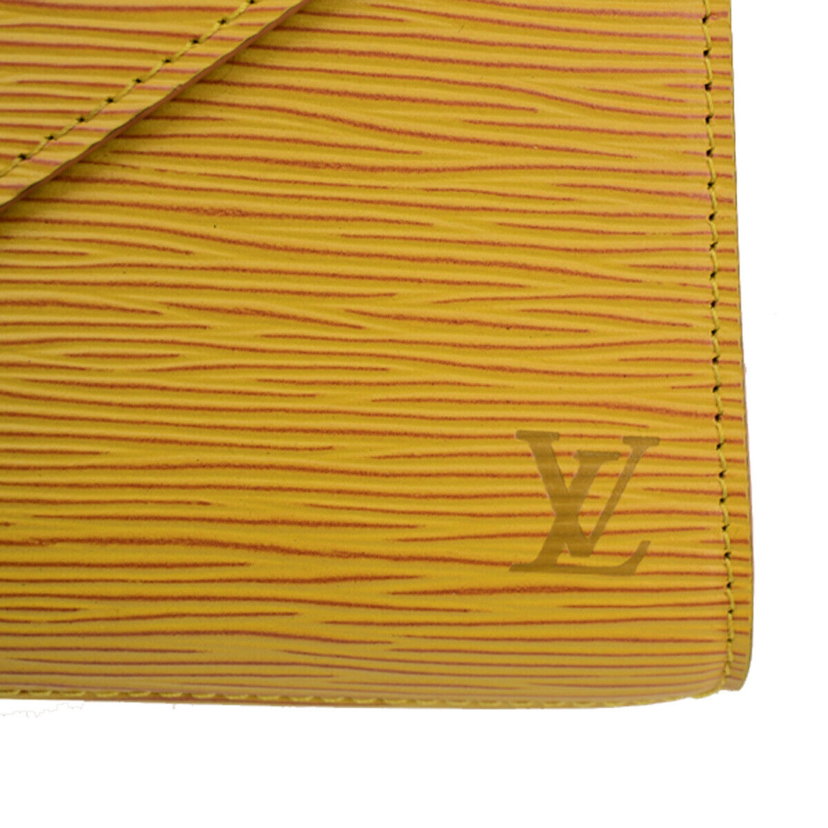 Louis Vuitton Art déco Yellow Leather Clutch Bag