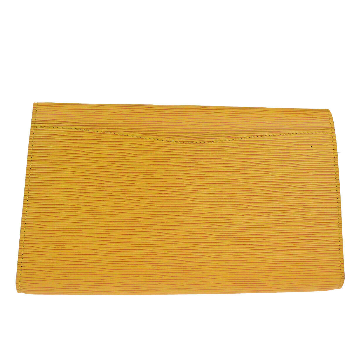 Louis Vuitton Art déco Yellow Leather Clutch Bag