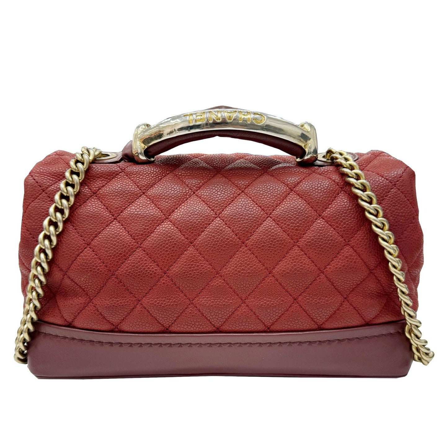 Chanel Timeless Burgundy Leather Shoulder Bag