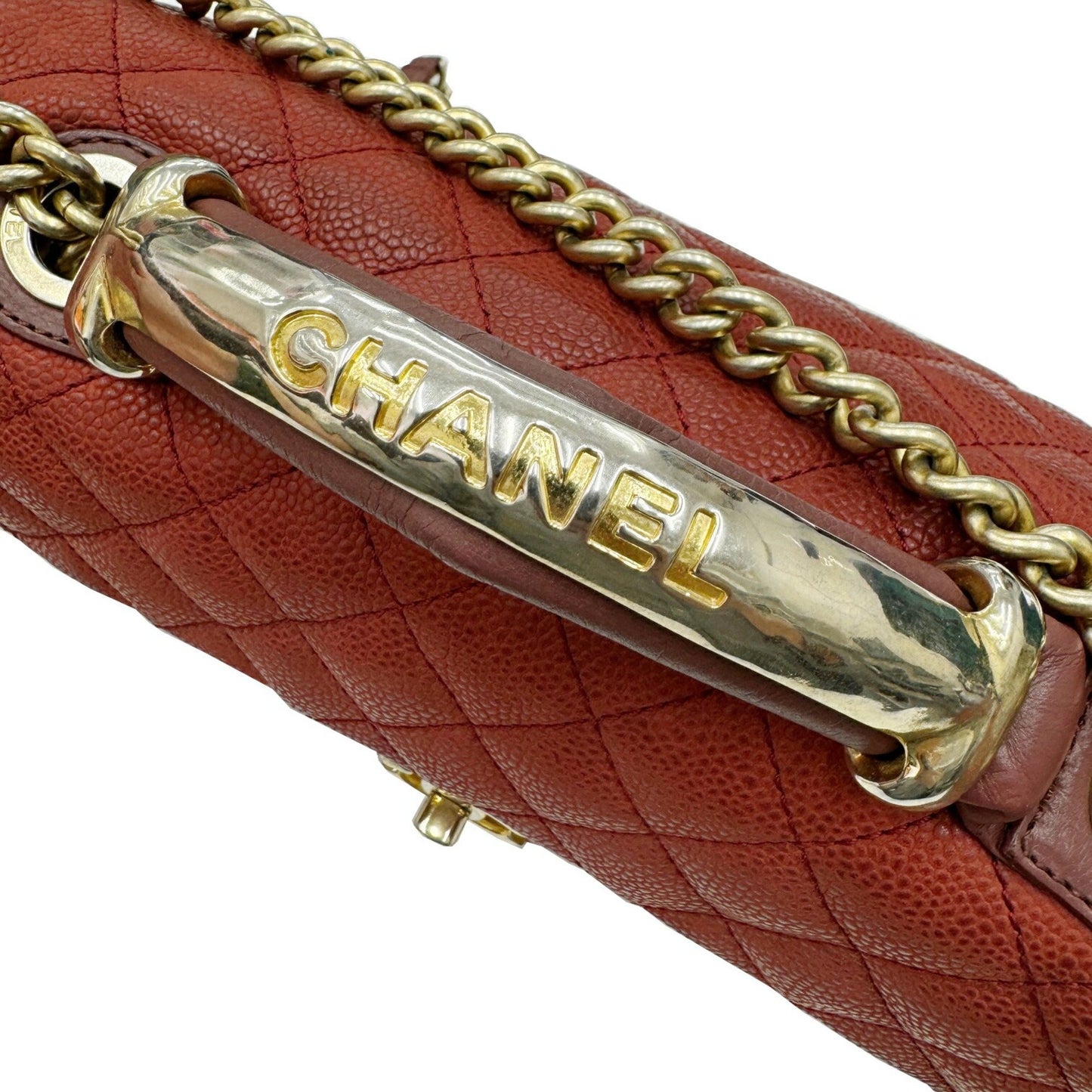 Chanel Timeless Burgundy Leather Shoulder Bag