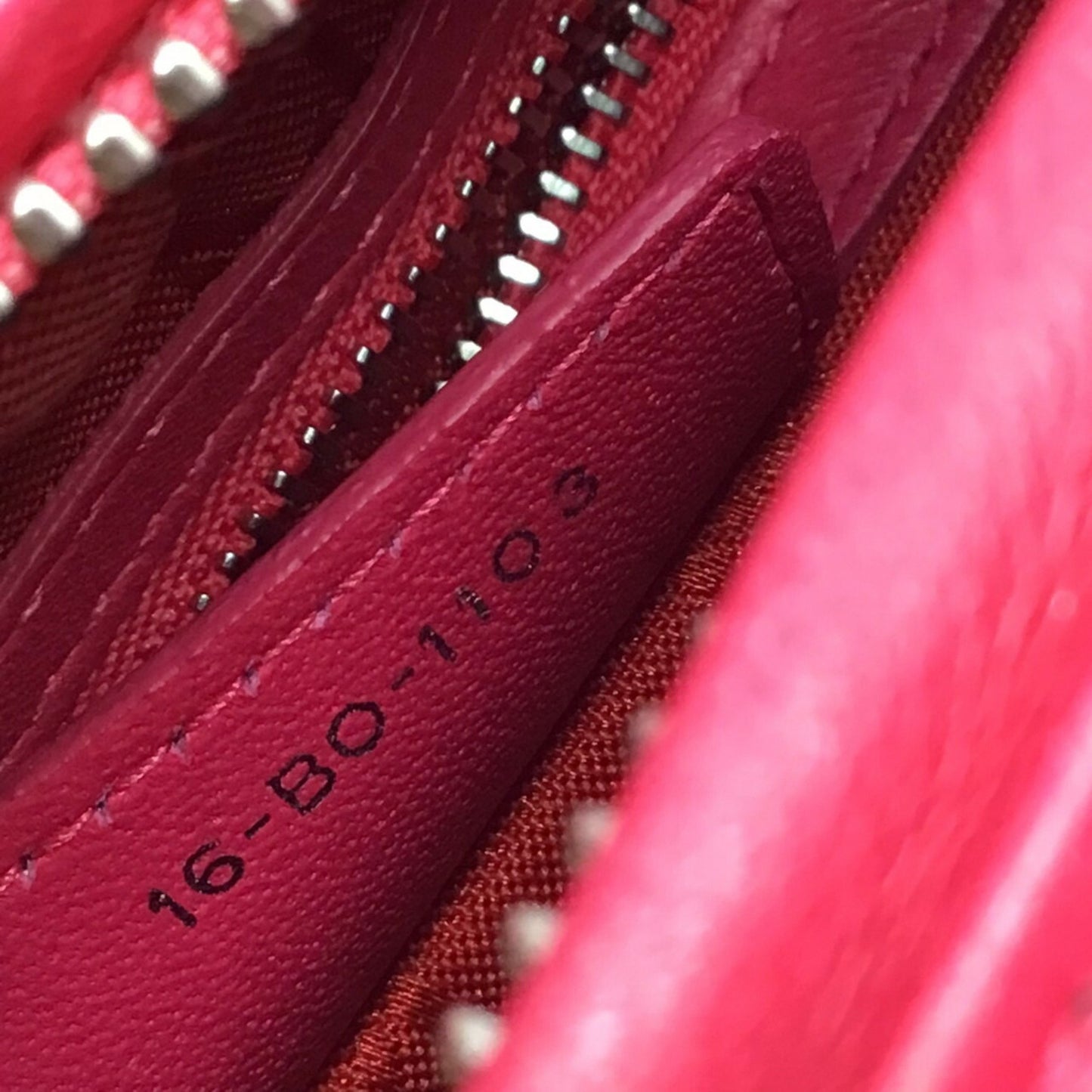 Dior Lady Dior Pink Leather Hand Bag