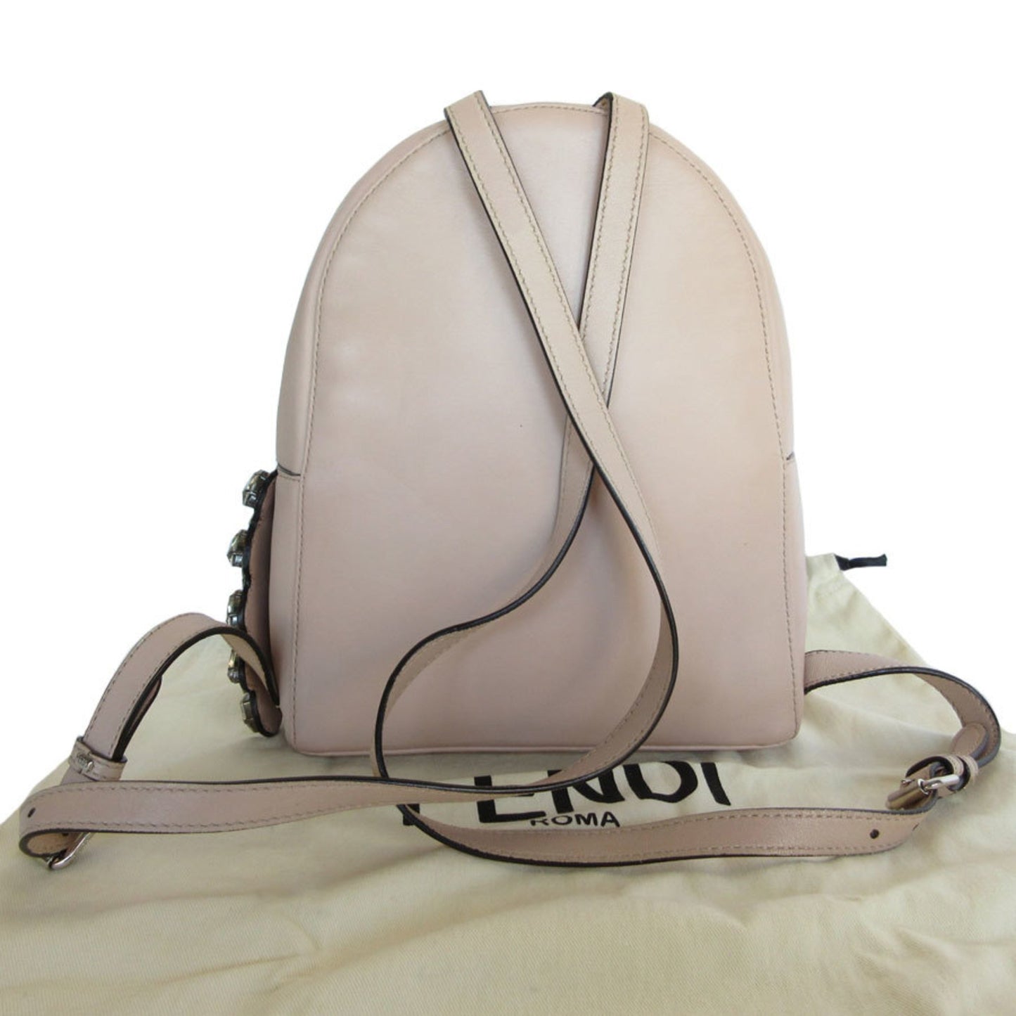 Fendi Pink Leather Backpack Bag