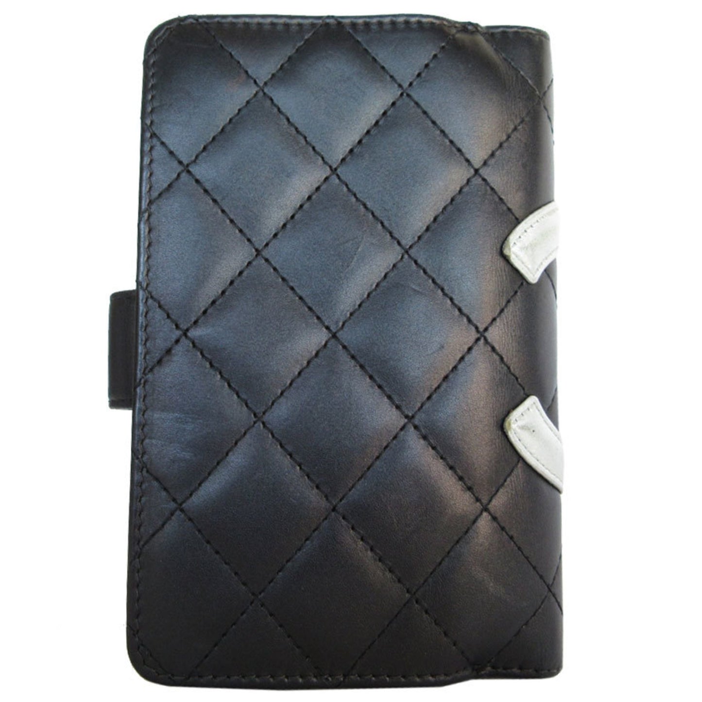 Chanel Cambon Black Leather Wallet Accessories