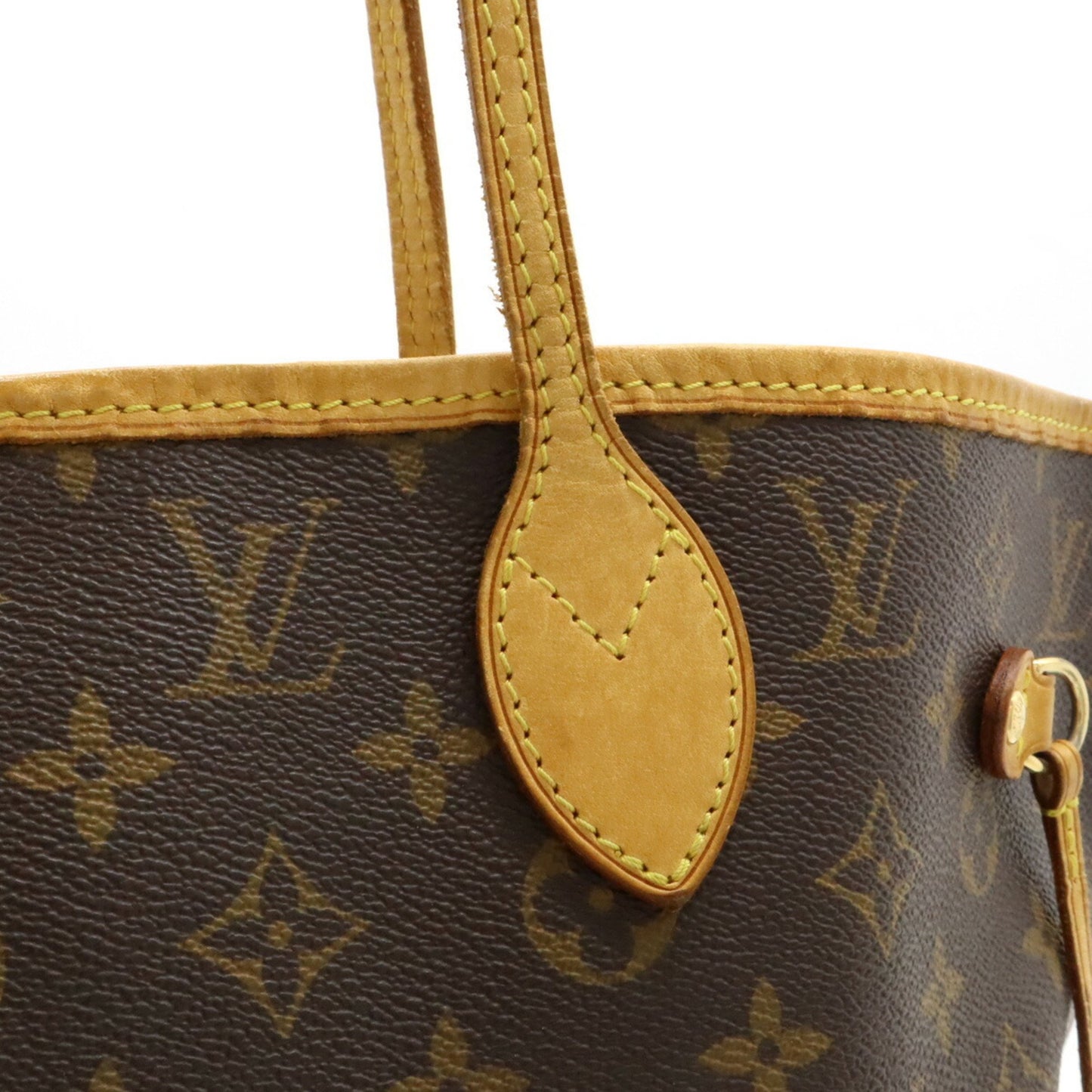 Louis Vuitton Neverfull MM Brown Canvas Tote Bag