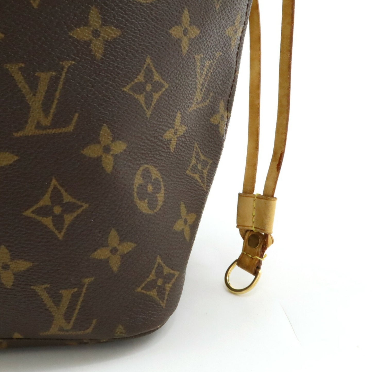 Louis Vuitton Neverfull MM Brown Canvas Tote Bag