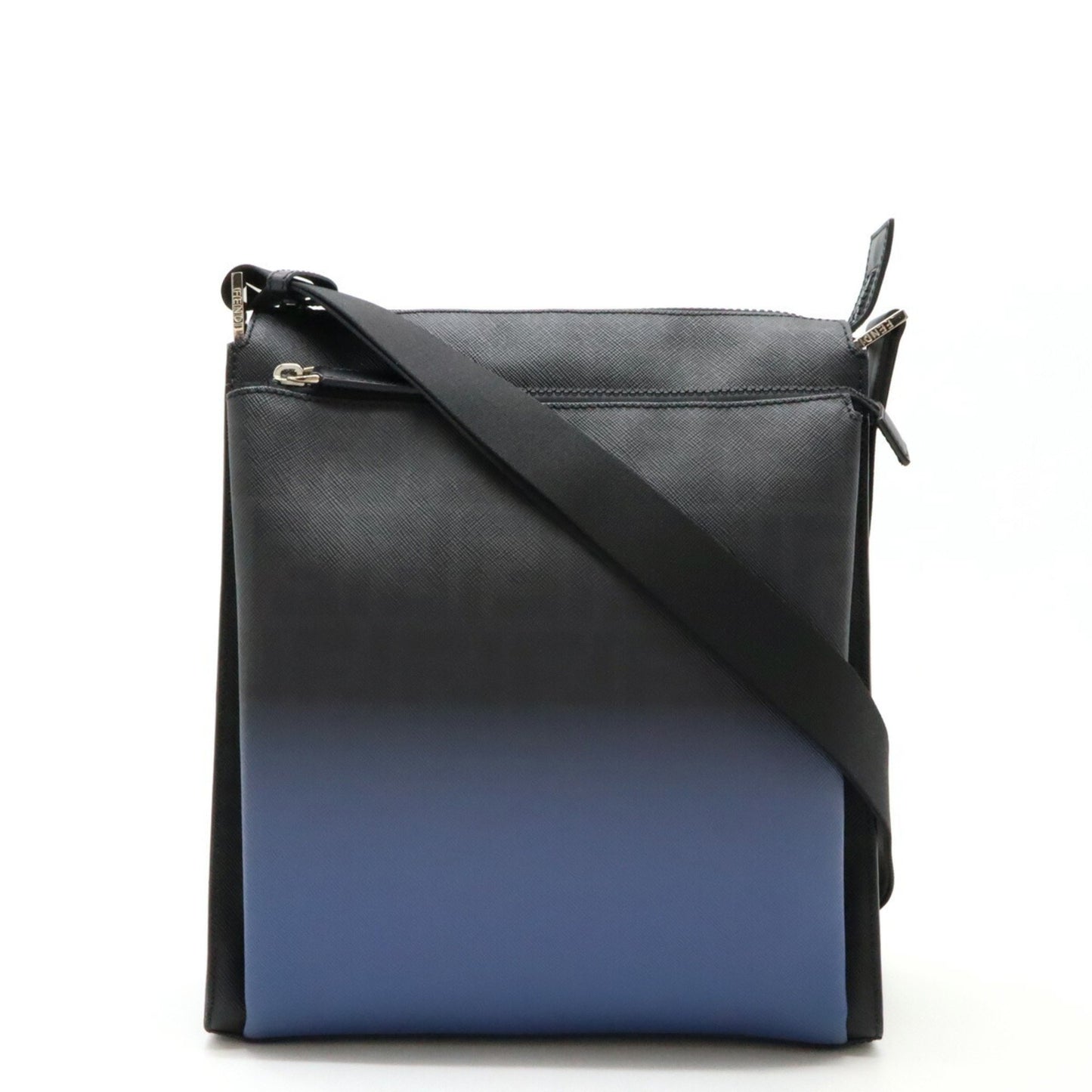 Fendi Zucca Black Canvas Shoulder Bag