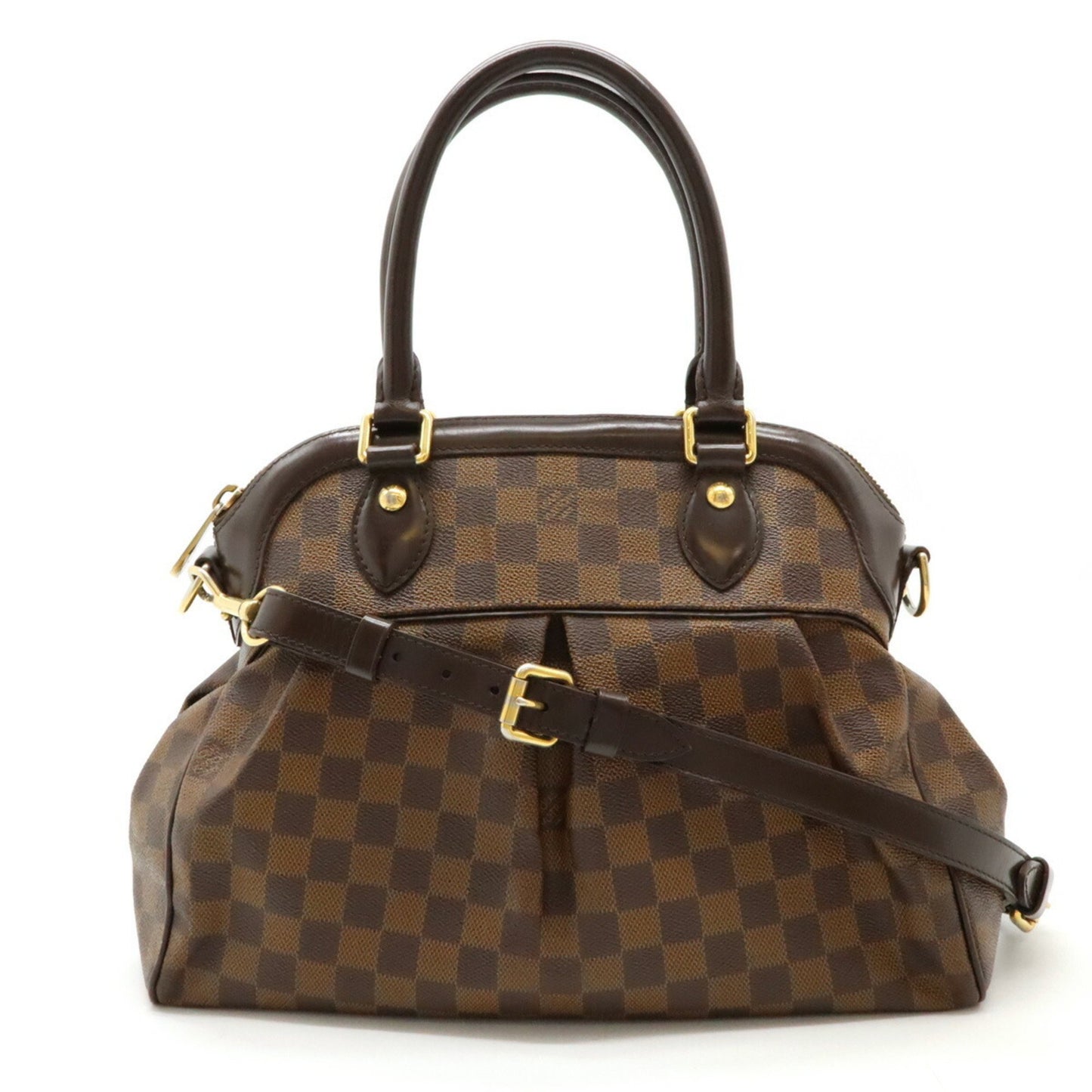 Louis Vuitton Trevi Brown Canvas Hand Bag