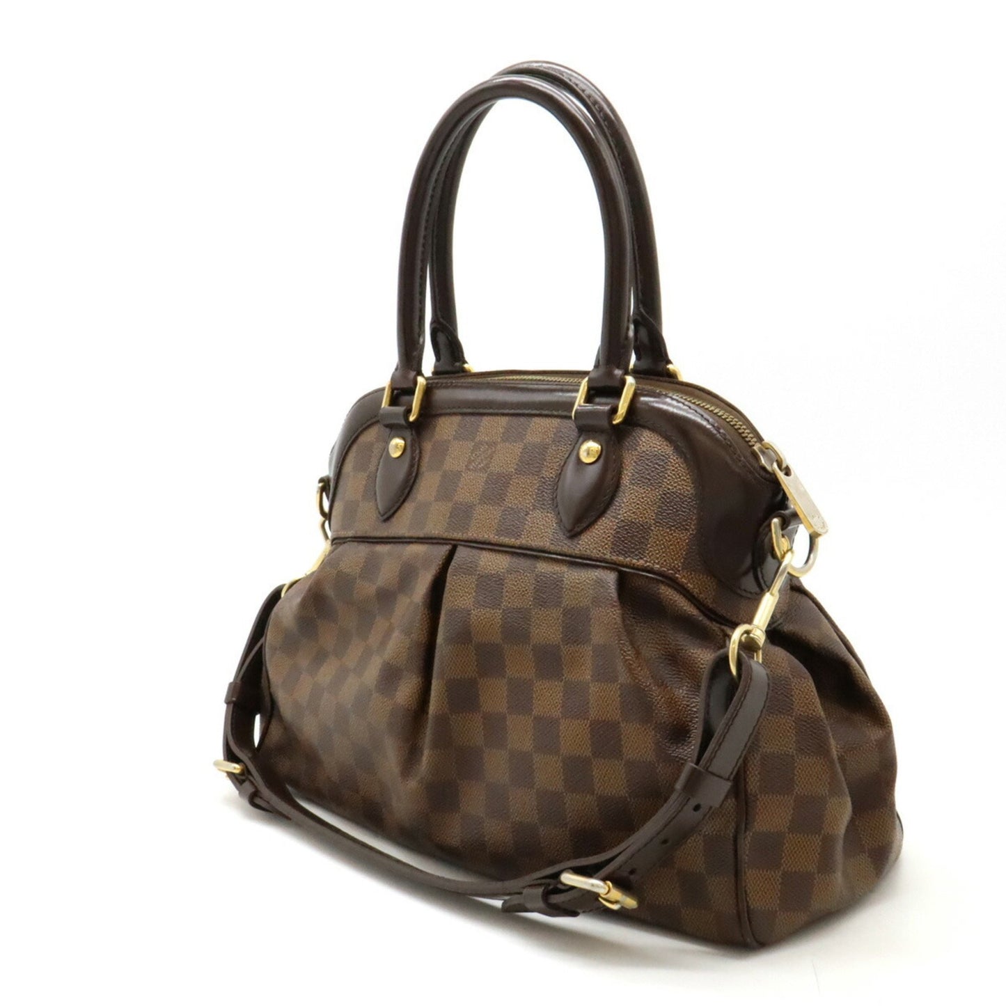 Louis Vuitton Trevi Brown Canvas Hand Bag