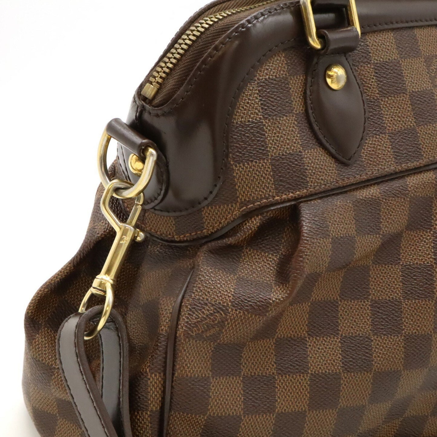 Louis Vuitton Trevi Brown Canvas Hand Bag