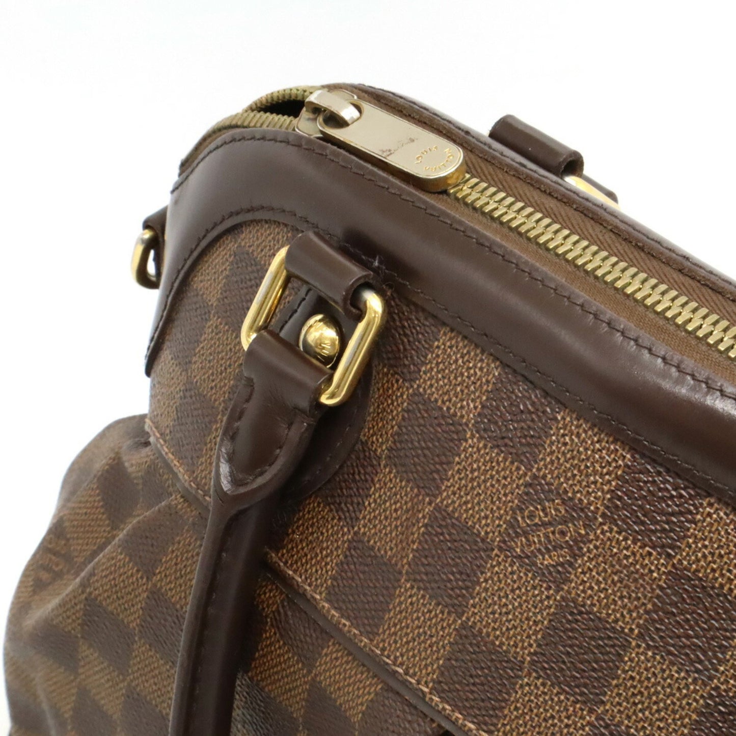 Louis Vuitton Trevi Brown Canvas Hand Bag