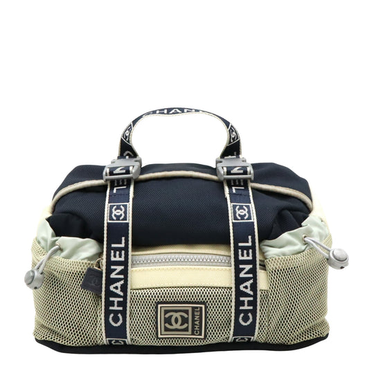 Chanel Sport line Grey Synthetic Hand Bag