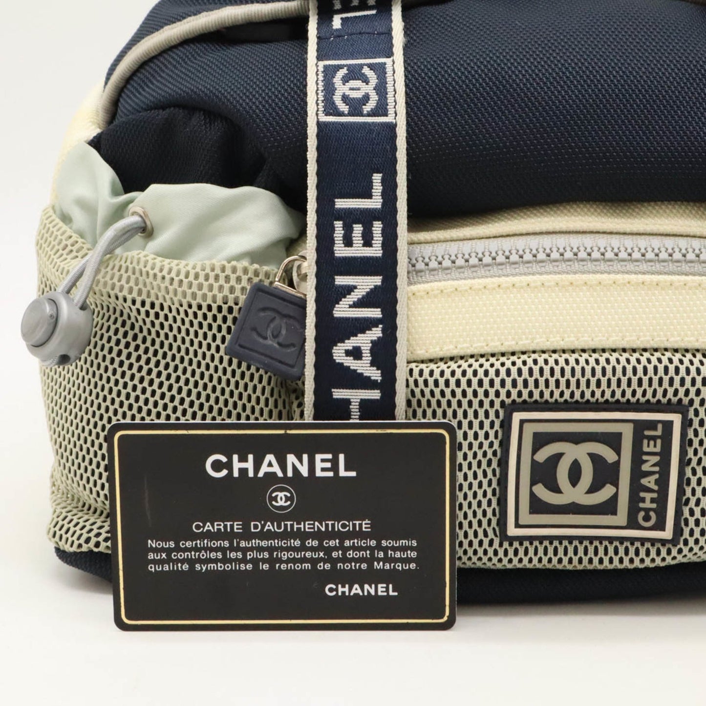 Chanel Sport line Grey Synthetic Hand Bag