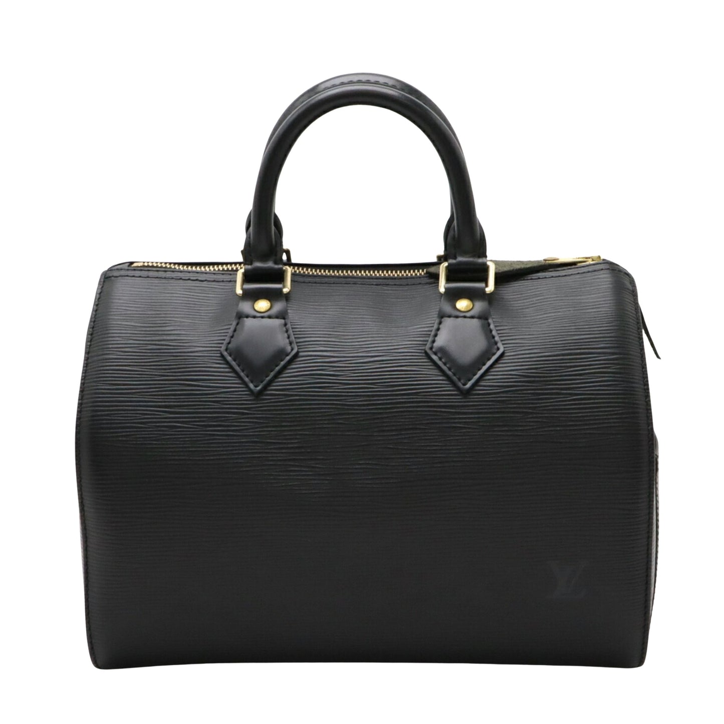 Louis Vuitton Speedy 25 Black Leather Hand Bag