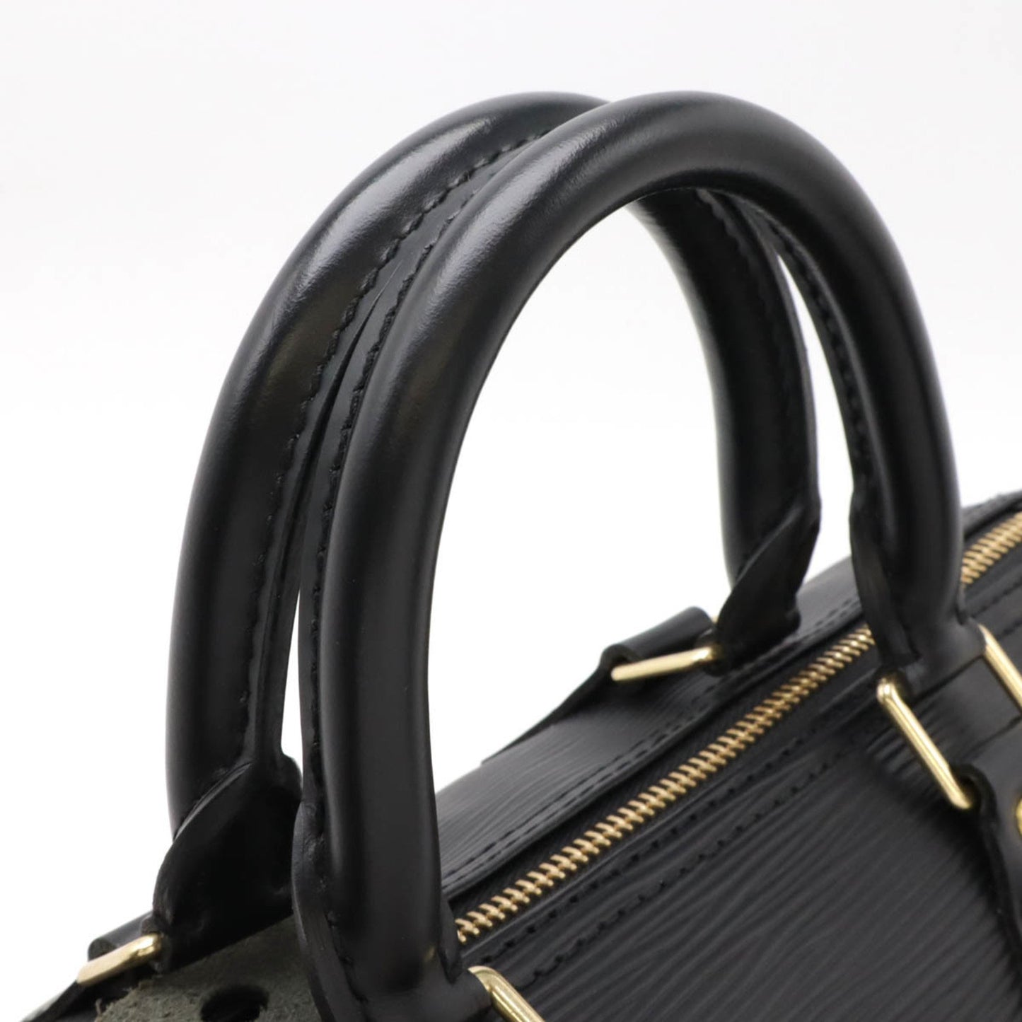 Louis Vuitton Speedy 25 Black Leather Hand Bag