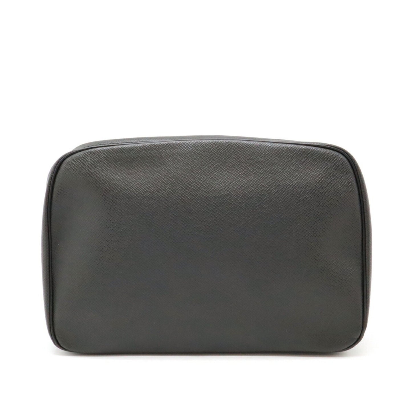 Louis Vuitton Trousse de Toilette Black Leather Clutch Bag