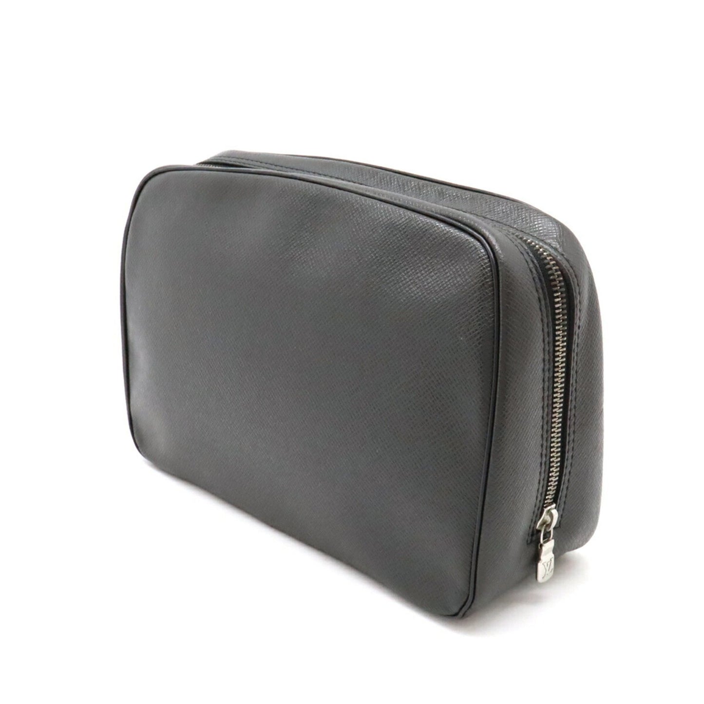 Louis Vuitton Trousse de Toilette Black Leather Clutch Bag