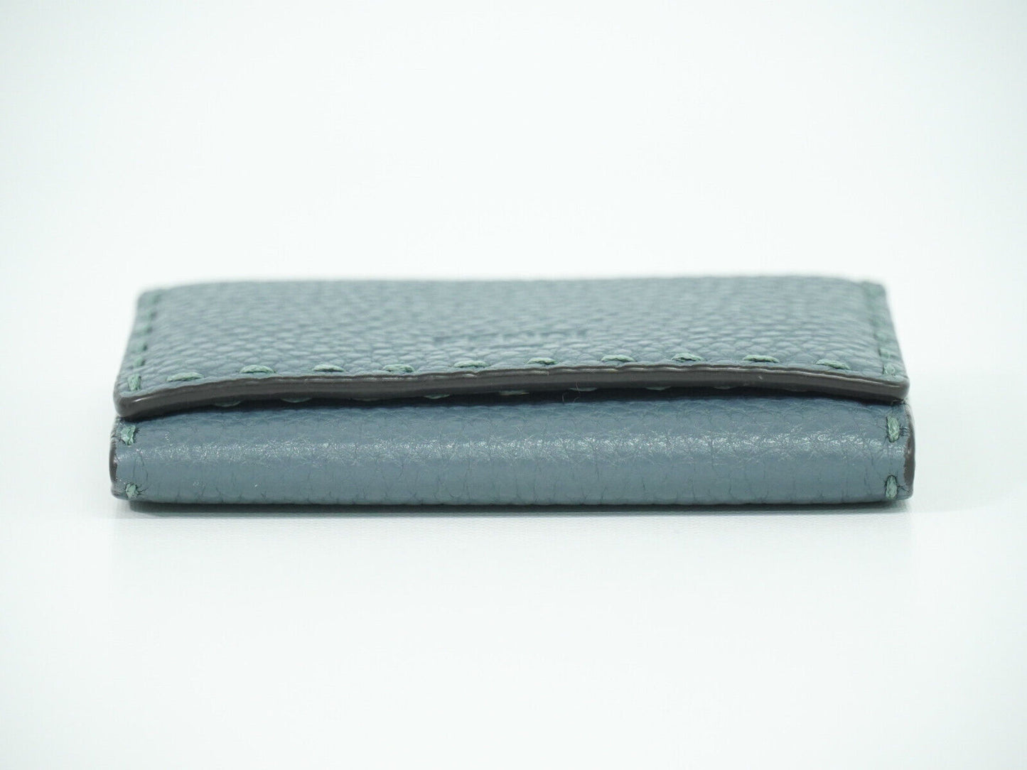 Fendi Selleria Blue Leather Wallet Accessories